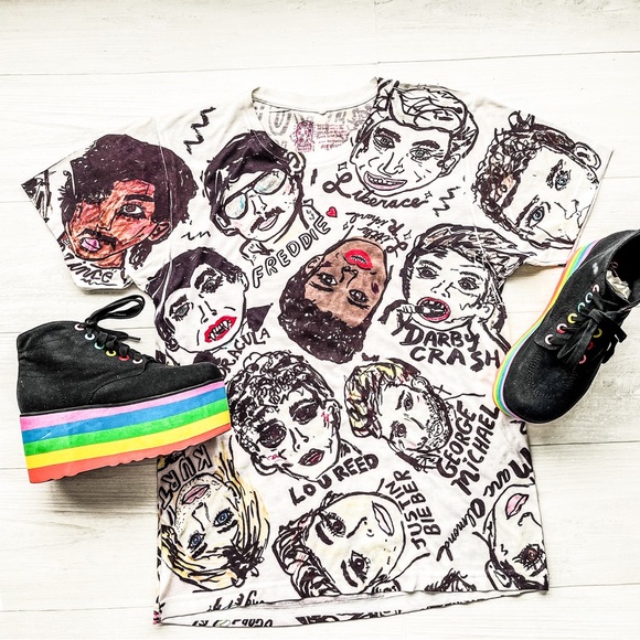 WACKY WACO Boys All Over Me TShirt Artwork By SETH BOGART Face POP Boy Singers - Picture 16 of 16